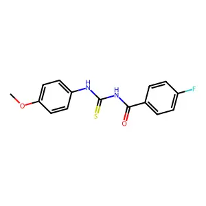 4-fluoro-N-[(4-methoxyphenyl)carbamothioyl]benzamide structure