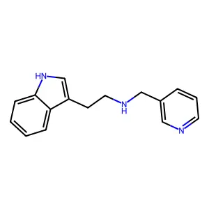 2-(1H-indol-3-yl)-N-(pyridin-3-ylmethyl)ethanamine structure