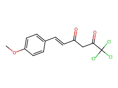 1,1,1-Trichloro-6-(4-methoxyphenyl)hex-5-ene-2,4-dione structure