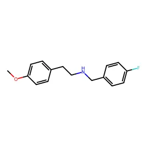 (4-Fluoro-benzyl)-[2-(4-methoxy-phenyl)-ethyl]-amine structure