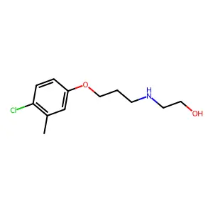2-[3-(4-Chloro-3-methylphenoxy)propylamino]ethanol structure