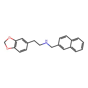 2-(1,3-benzodioxol-5-yl)-N-(naphthalen-2-ylmethyl)ethanamine structure