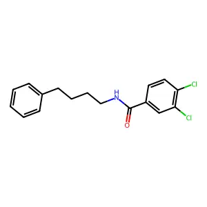3,4-dichloro-N-(4-phenylbutyl)benzamide structure