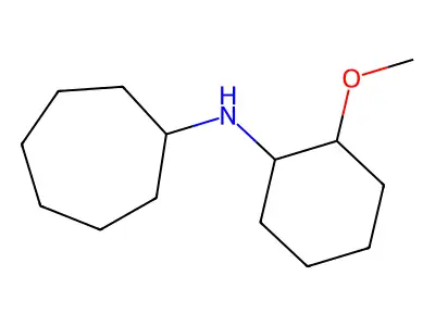 N-(2-methoxycyclohexyl)cycloheptanamine structure
