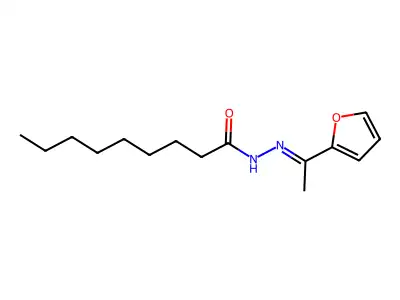 N-[(E)-1-(furan-2-yl)ethylideneamino]nonanamide structure