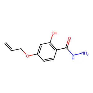 Benzoic acid, 2-hydroxy-4-(2-propenyloxy)-, hydrazide (9CI) structure