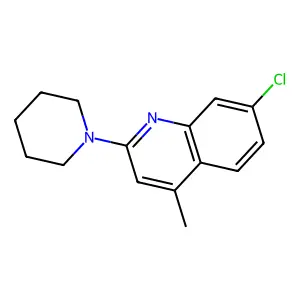 7-Chloro-4-methyl-2-piperidin-1-ylquinoline structure