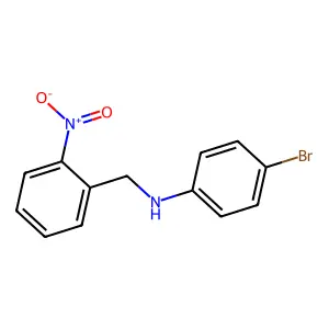 4-bromo-N-[(2-nitrophenyl)methyl]aniline structure