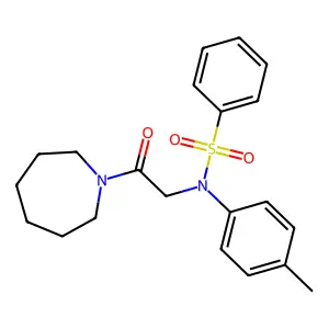 N-[2-(azepan-1-yl)-2-oxoethyl]-N-(4-methylphenyl)benzenesulfonamide structure