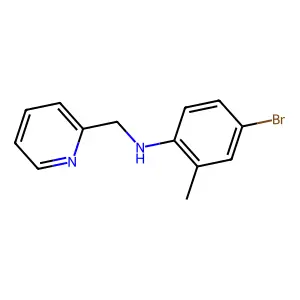 4-bromo-2-methyl-N-(pyridin-2-ylmethyl)aniline structure