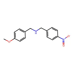(4-Methoxybenzyl)(4-nitrobenzyl)amine structure