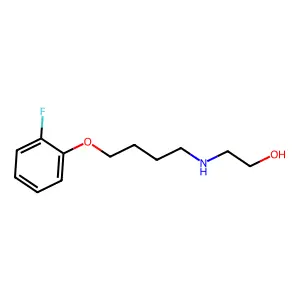 2-[4-(2-Fluorophenoxy)butylamino]ethanol structure
