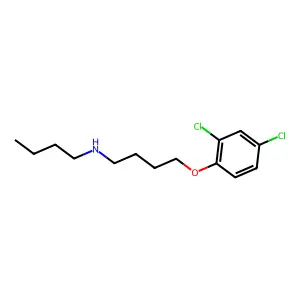 N-Butyl-4-(2,4-dichlorophenoxy)-1-butanamine structure