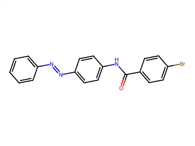 4-bromo-N-{4-[(E)-phenyldiazenyl]phenyl}benzamide structure