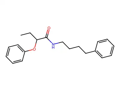 2-phenoxy-N-(4-phenylbutyl)butanamide structure