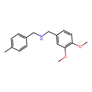 (3,4-Dimethoxybenzyl)(4-methylbenzyl)amine structure