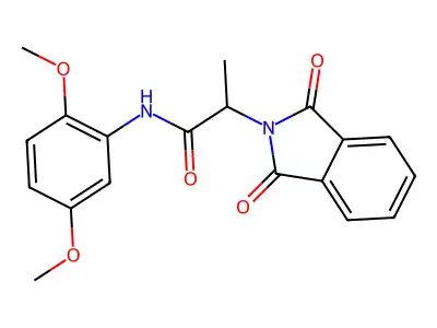 N-(2,5-dimethoxyphenyl)-2-(1,3-dioxo-1,3-dihydro-2H-isoindol-2-yl)propanamide structure