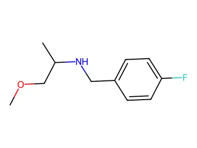 (4-Fluoro-benzyl)-(2-methoxy-1-methyl-ethyl)-amine structure