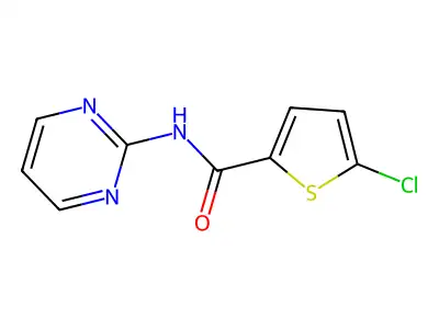 5-chloro-N-pyrimidin-2-ylthiophene-2-carboxamide structure