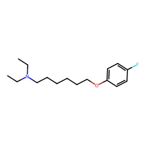 N,N-diethyl-6-(4-fluorophenoxy)hexan-1-amine structure