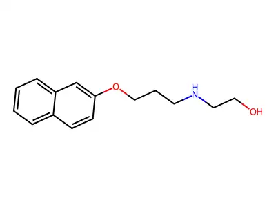 2-(3-Naphthalen-2-yloxypropylamino)ethanol structure