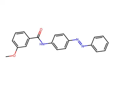 3-methoxy-N-{4-[(E)-phenyldiazenyl]phenyl}benzamide structure