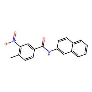 4-methyl-N-naphthalen-2-yl-3-nitrobenzamide structure