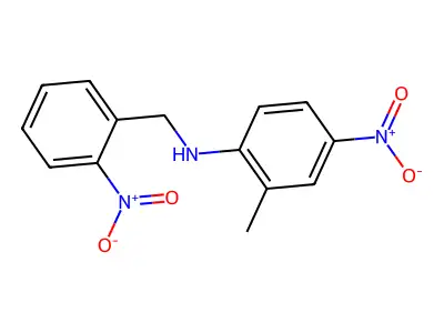 2-methyl-4-nitro-N-[(2-nitrophenyl)methyl]aniline structure