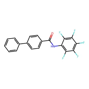 N-(2,3,4,5,6-pentafluorophenyl)-4-phenylbenzamide structure