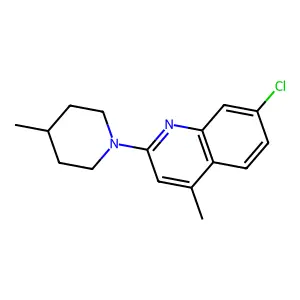 7-Chloro-4-methyl-2-(4-methylpiperidin-1-yl)quinoline structure