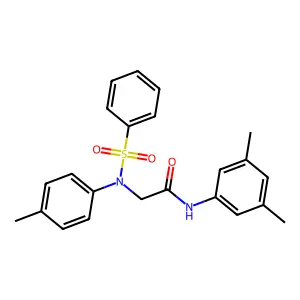 2-[N-(benzenesulfonyl)-4-methylanilino]-N-(3,5-dimethylphenyl)acetamide structure
