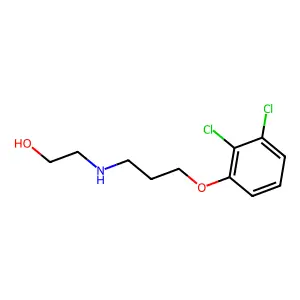 3-(2,3-Dichlorophenoxy)propyl-(2-hydroxyethyl)azanium structure