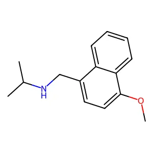 N-[(4-methoxynaphthalen-1-yl)methyl]propan-2-amine structure