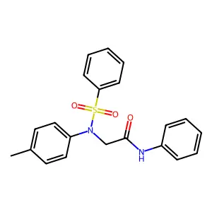 2-[(4-Methylphenyl)(phenylsulfonyl)amino]-N-phenylacetamide structure