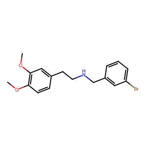 N-(3-bromobenzyl)-2-(3,4-dimethoxyphenyl)ethanamine structure