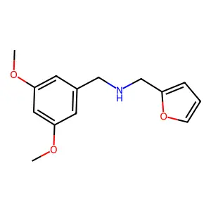 [(3,5-Dimethoxyphenyl)methyl](furan-2-ylmethyl)amine structure
