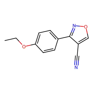 3-(4-Ethoxyphenyl)isoxazole-4-carbonitrile structure