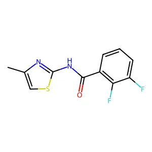 2,3-difluoro-N-(4-methyl-1,3-thiazol-2-yl)benzamide structure