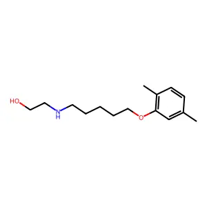 2-[5-(2,5-Dimethylphenoxy)pentylamino]ethanol structure