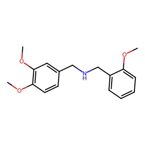 (3,4-Dimethoxybenzyl)(2-methoxybenzyl)amine structure