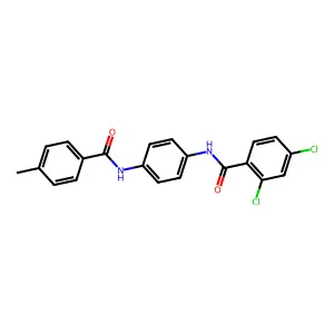 2,4-dichloro-N-[4-[(4-methylbenzoyl)amino]phenyl]benzamide structure