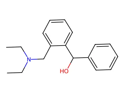 [2-(Diethylaminomethyl)phenyl]phenylmethanol structure