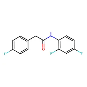 N-(2,4-difluorophenyl)-2-(4-fluorophenyl)acetamide structure
