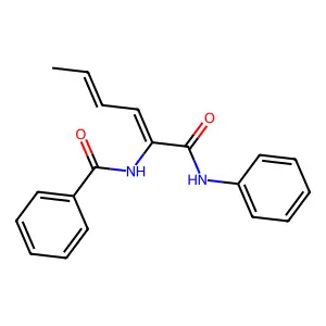 N-[(2Z,4E)-1-Anilino-1-oxo-2,4-hexadien-2-yl]benzamide structure