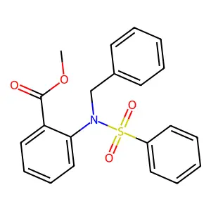 Methyl 2-[benzyl(phenylsulfonyl)amino]benzoate structure