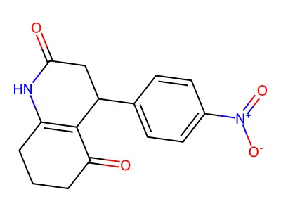4-(4-Nitrophenyl)-1,3,4,6,7,8-hexahydroquinoline-2,5-dione structure