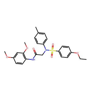 N-(2,4-dimethoxyphenyl)-2-(N-(4-ethoxyphenyl)sulfonyl-4-methylanilino)acetamide structure