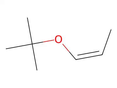 cis-1-Propenyl tert-butyl ether structure
