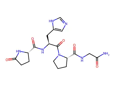 pGlu-His-Pro-Gly-NH2 structure