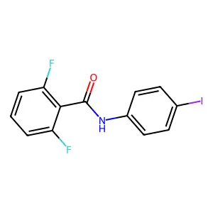 2,6-difluoro-N-(4-iodophenyl)benzamide structure